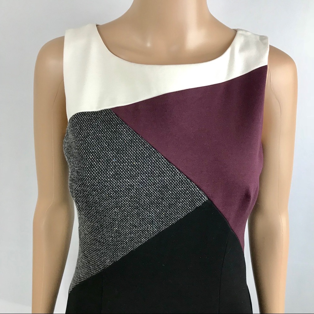 White House Black Market Wine Shift Career Dress - Picture 3 of 8